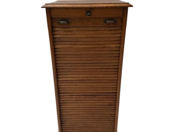 Art Nouveau Filing Cabinet with Tambour Shutter Door, 1900s
